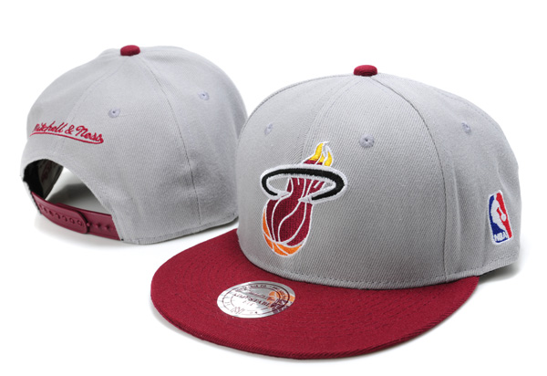 NBA Maimi Heat M&N Snapback Hat NU02